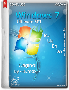 Windows 7 SP1 Ultimate by -=Qmax=- (x86-x64) (2014) [Rus/Ukr/Eng/Den]