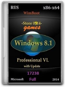Microsoft Windows 8.1 Pro VL 17238 x86-x64 RU Games-St 1409 by Lopatkin (2014) Русский