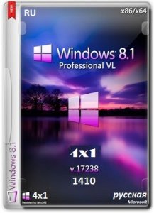 Microsoft Windows 8.1 Pro VL 17238 x86-x64 RU 4x1 1410 by Lopatkin (2014) Русский