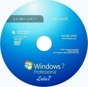 Microsoft Windows 7 Professional VL SP1 6.1.7601.22823 х64 RU LULU7 1411 by Lopatkin (2014) Русский