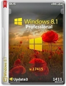 Microsoft Windows 8.1 Pro 17415 x86-x64 RU Update3 by Lopatkin (2014) Русский