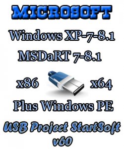 Windows 8.1-7 SP1-Chip XP Plus PE StartSoft 60-2014 (x86-x64) (2014) [Rus]