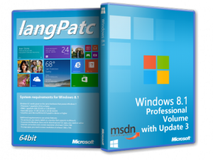 Windows 8.1 with Update 3 Professional Volume (64bit) [Eng] + langPatch (15.12.2014) [Multi]