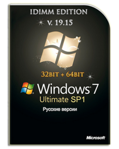 Windows 7 Ultimate SP1 IDimm Edition v.19.15 (x86-x64) (2015) [Rus]