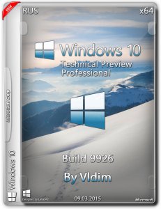 Windows 10 Technical Preview Pro by vldim v.9926 (x64) (2015) [Rus]
