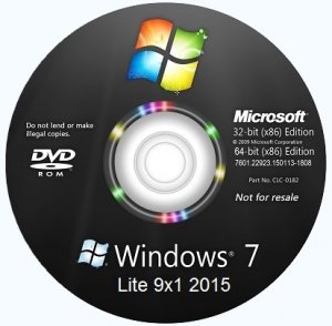 Microsoft Windows 7 SP1 6.1.7601.22923.150113-1808 х86-х64 RU Lite 9x1 by Lopatkin (2015) Русский