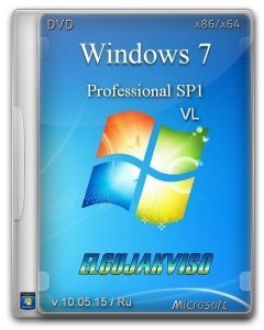 Windows 7 Professional SP1 VL Elgujakviso Edition (v10.05.15) (x86/x64) (2015) [Rus]