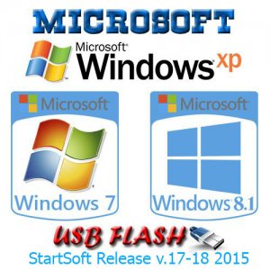 Windows XP-7SP1-8.1 Plus PE & Office StartSoft (x86/x64) (2015) [Rus]
