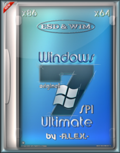 Windows 7 Ultimate SP1 Original by-A.L.E.X.- (esd + wim) (x86/x64) [Rus/Eng] (2015)