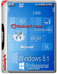 Microsoft® Windows® 8.1 Professional VL with Update 3 by OVGorskiy® 2DVD (x86-x64) [Ru] (10.2015)