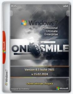 Windows 7 SP1 x64 Rus by OneSmiLe [15.02.2024]