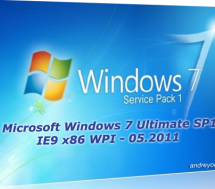 Microsoft Windows 7 Ultimate SP1 IE9 x86 WPI - 05.2011 Скачать торрент