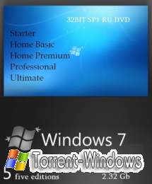Windows 7 32BIT SP1 RU DVD (CIA Project) [2011.Rus]