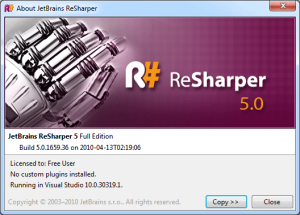 JetBrains ReSharper 5.0.1659.36