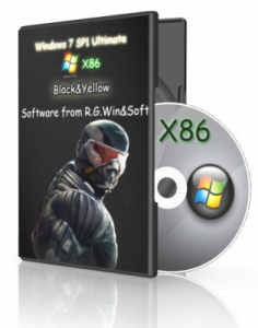 Windows 7 Ultimate SP1 (x86) Black Yellow by R.G.Win&Soft 6.1 7601 (2012) Русский