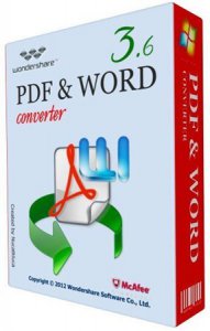 Wondershare PDF to Word Converter 3.6.0 Portable (2012) Английский