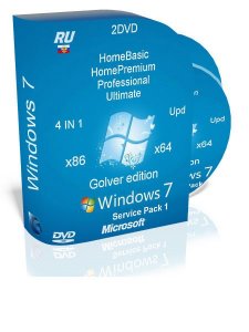 Windows 7 SP1 Ultimate (x86-x64) 4 in 1 original activated by Golver (2013) Русский