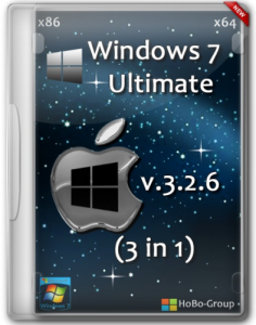 Windows 7 Ultimate SP1 3in1 HoBo-Group v.3.2.6 (32bit+64bit) (2013) Русский