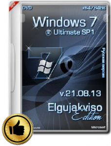 Windows 7 Ultimate SP1 Elgujakviso Edition v.21.08.13 (64bit) (2013)  Русский
