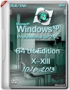 Microsoft Windows XP Professional x64 Edition SP2 VL RU SATA AHCI X-XIII by Lopatkin (2013) Русский + Английский