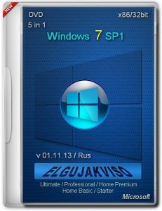 Windows 7 SP1 5in1 x86 Elgujakviso Edition (v01.11.13) (2013) Русский
