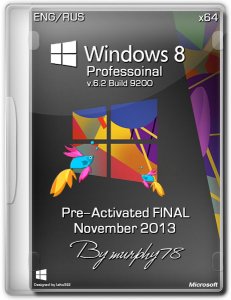 Windows 8 Professoinal x64 Pre-Activated FINAL November 2013 (Русский + Английский)