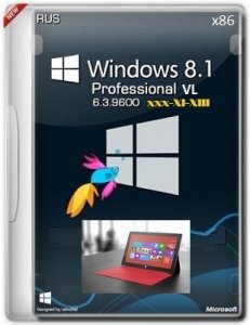 Microsoft Windows 8.1 Pro VL 6.3.9600 х86 RU Tablet PC xxx XI-XIII by Lopatkin (2013) Русский