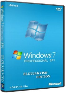 Windows 7 Professional SP1 x86/x64 Elgujakviso Edition (v04.01.14) Русский