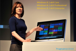 Windows 8.1 Core/Professional/Enterprise 6.3 9600 MSDN v.0.4.4 PROGMATRON (x64) (2014) Русский