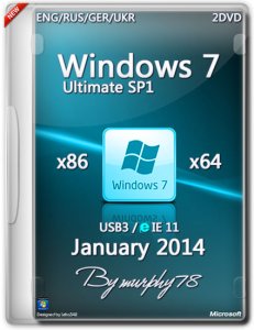 Windows 7 Ultimate SP1 USB3/IE11 (x86/x64) (Jan2014) [ENG/RUS/GER/UKR] 2DVD