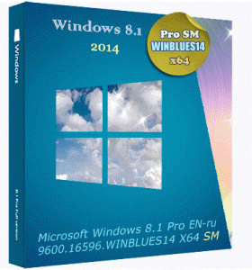 Microsoft Windows 8.1 Pro 9600.16596.WINBLUES14 X64 EN-ru SM by Lopatkin (2014) Русский + Английский