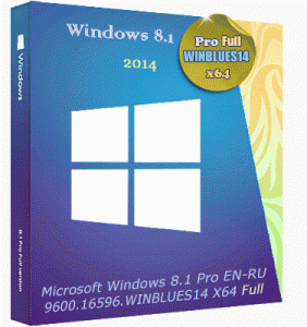 Microsoft Windows 8.1 Pro 9600.16596.WINBLUES14 X64 EN-RU Full by Lopatkin (2014) Русский + Английский