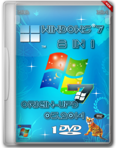Windows 7 SP1 8 in 1 Origin-Upd 05.2014 by OVGorskiy 1DVD (x86-x64) (2014) [Rus]
