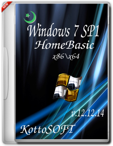 Windows 7 SP1 HomeBasic KottoSOFT V.12.12.14 (x86\x64) (2014) [RUS]