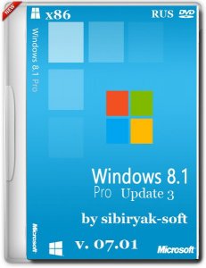 Windows 8.1 with Update 3 Professional VL by sibiryak-soft v.07.01 (х86) (2015) [RUS]