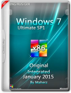 Windows 7 Ultimate SP1 Integrated January 2015 By Maherz (x86) (2015) [ENG/RUS/GER]
