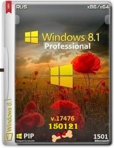 Microsoft Windows 8.1 Pro VL 17476 x86-x64 RU PIP_150121 by Lopatkin (2015) Русский