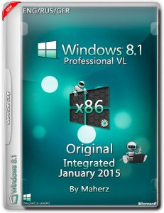 Windows 8.1 Professional VL Integrated January By Maherz (x86) (2015) [ENG/RUS/GER]