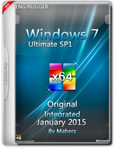 Windows 7 Ultimate SP1 Integrated January By Maherz (x64) (2015) [ENG/RUS/GER]