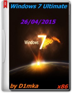 Windows 7 SP1 Ultimate by D1mka (x86) (26.04) (2015) [RUS]