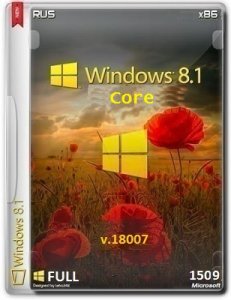 Microsoft Windows 8.1 Core 9600.18007.150807-0612 x86 RU FULL by Lopatkin (2015) RUS