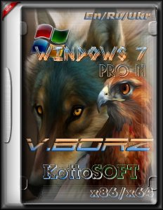 Windows 7 Professional N KottoSOFT v.Borz (x86/x64) [Ru/En/Uk] (10.2015)
