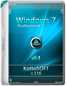 Windows 7 Professional KottoSOFT v.116 (х64) (RUS) [2015]