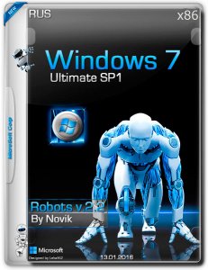 Windows 7 Ultimate SP1 ROBOTS v2.2 novik (x86) [Ru] (2016)
