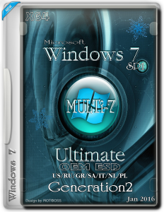 Windows 7 Ultimate SP1 MULTi-7 OEM ESD (x64) (Ru/multi7) Generation2 [18/01/2016]