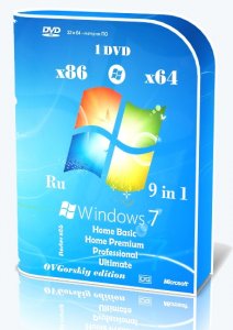 Microsoft® Windows 7 SP1 x86/x64 Ru 9 in 1 Origin-Upd 05.2016 by OVGorskiy® 1DVD