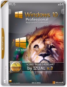 Windows 10 Professional 10.0.14393 Version 1607 - VLSC by IZUAL v.3 SSD [Rus]