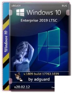 Windows 10 Enterprise 2019 LTSC Version 1809 with Update [17763.1039] 2DVD by adguard (v20.02.12) (x86-x64)