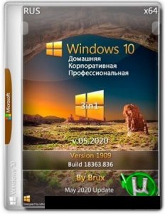 Windows 10 1909 (18363.836) x64 Home + Pro + Enterprise (3in1) (April 2020 Update)