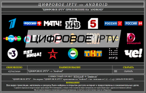 Цифровое IPTV (2020) Android